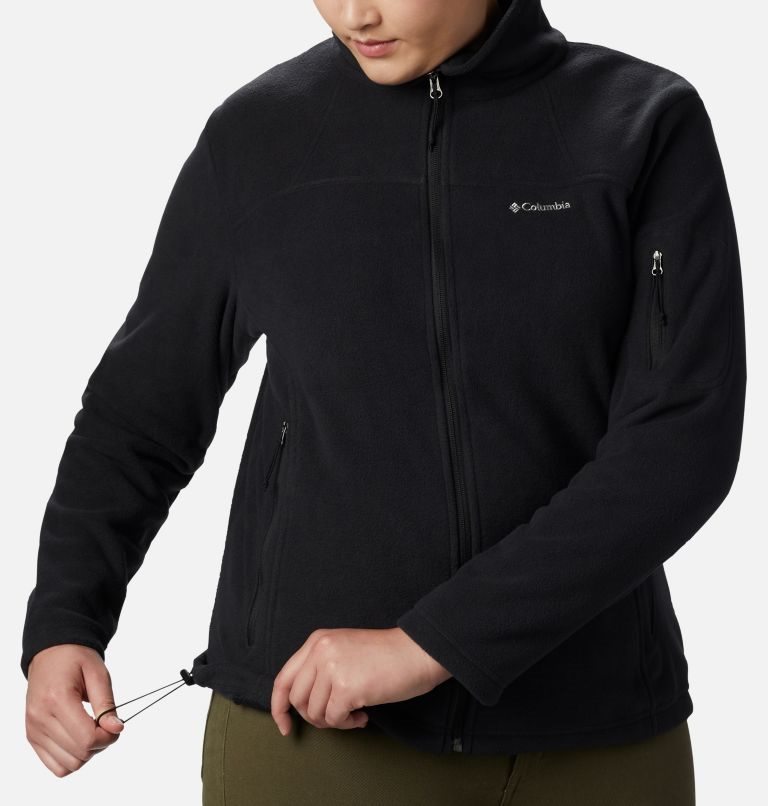 Women's Columbia Fast Trek II Jackets Black | Plus Size CA-F63C8